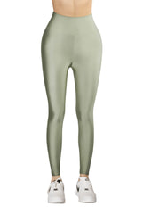 Mint Green Glossy Leggings - oneinmelon