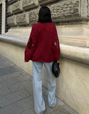 Burgundy sequin sweaters one size - oneinmelon