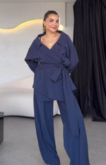 Women’s Wrap-Front Co-Ord Set - oneinmelon