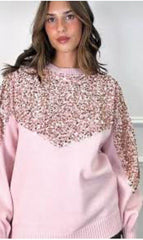 One size Knitted sweaters with sequins - limited edition - oneinmelon