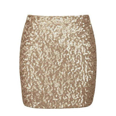 Gold Sequin Skirt - oneinmelon