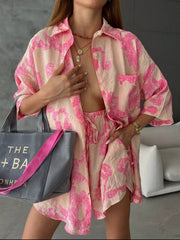 PINK PRINT Summer Co-Ord Set - oneinmelon