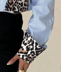 Cotton leopard print shirt - oneinmelon