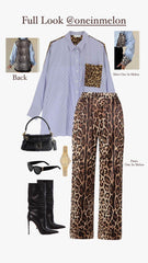 Cotton leopard print shirt - oneinmelon