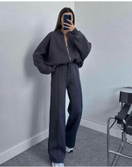 Dark Grey-Track suit set