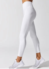 White fleece leggings