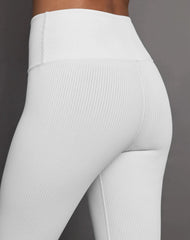 White fleece leggings