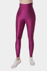 Vibrant Glossy Legging Trio (Colors - Emerald Green, Berry Pink & Dark Grey) - oneinmelon