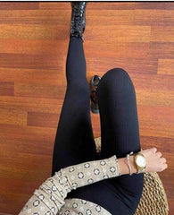Black Fleece Leggings - oneinmelon
