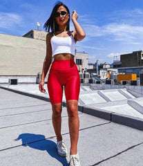 Red Biker Short - oneinmelon