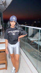 Silver Biker Short - oneinmelon
