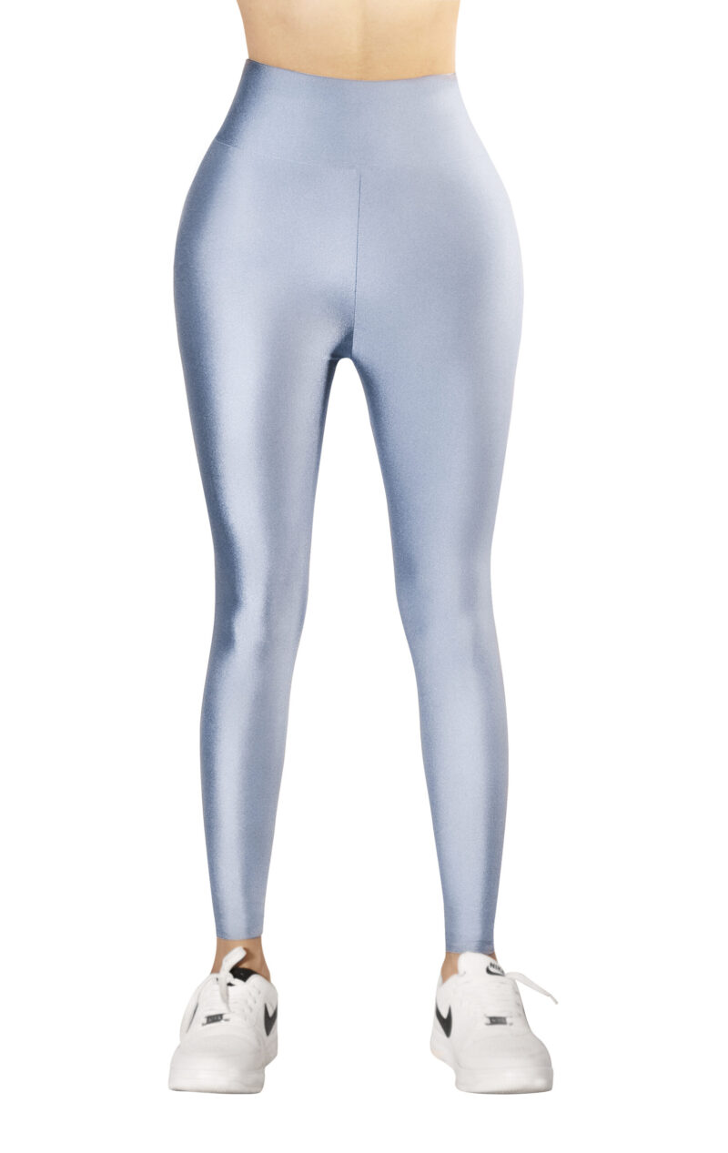 Ice Blue Glossy Leggings