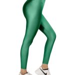 Emerald Green Glossy Leggings Image