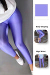 lilac Glossy Leggings - oneinmelon