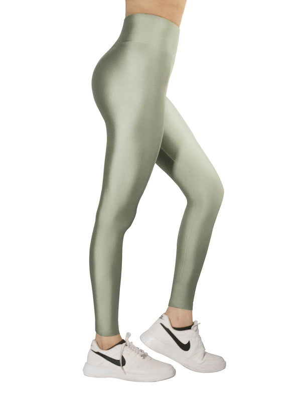 Mint Green Glossy Leggings - oneinmelon
