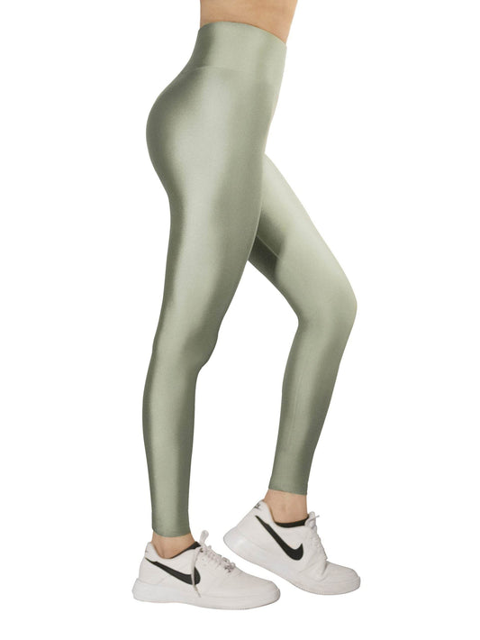 Mint Green Glossy Leggings - oneinmelon