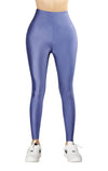 Denim Blue Glossy Leggings - oneinmelon