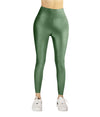 Light Olive Glossy Leggings - oneinmelon