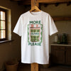 Cotton Printed Oversized T-shirt - White (More Olives Please)