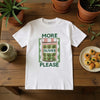 Cotton Printed Oversized T-shirt - White (More Olives Please)