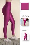 Berry Pink Glossy Leggings - oneinmelon