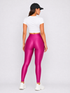 Berry Pink Glossy Leggings