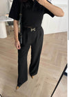 Black Wide leg pants - oneinmelon