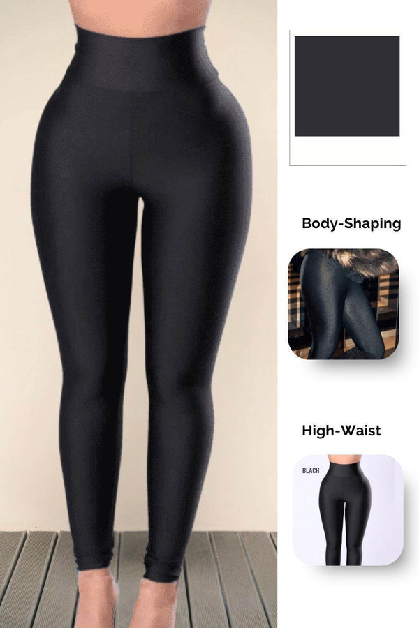 Pasta-&-Polish Style Pack (“More Pasta, Less Dreams” Tee + Black Glossy Leggings) - oneinmelon