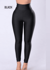 Black Glossy Leggings - oneinmelon