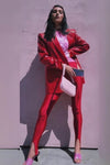 Cherry Stirrup Glossy Leggings - oneinmelon
