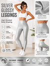 Silver Glossy Leggings