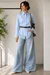 Cotton Poplin Shirt with lace detailing For Top