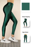 Dark Green Glossy Legging - oneinmelon