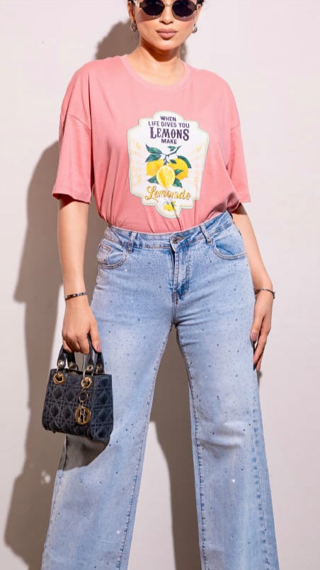 Embellished Denim Jeans