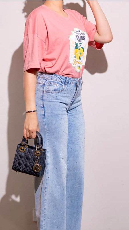Embellished Denim Jeans - oneinmelon