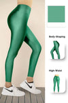 Emerald Green Glossy Leggings - oneinmelon