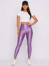 Lavender Glossy Leggings