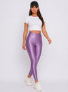 Lavender Glossy Leggings