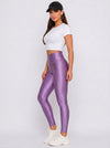 Lavender Glossy Leggings
