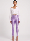 Lilac Stirrup Glossy Leggings