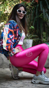 Bubblegum Glossy Leggings - oneinmelon