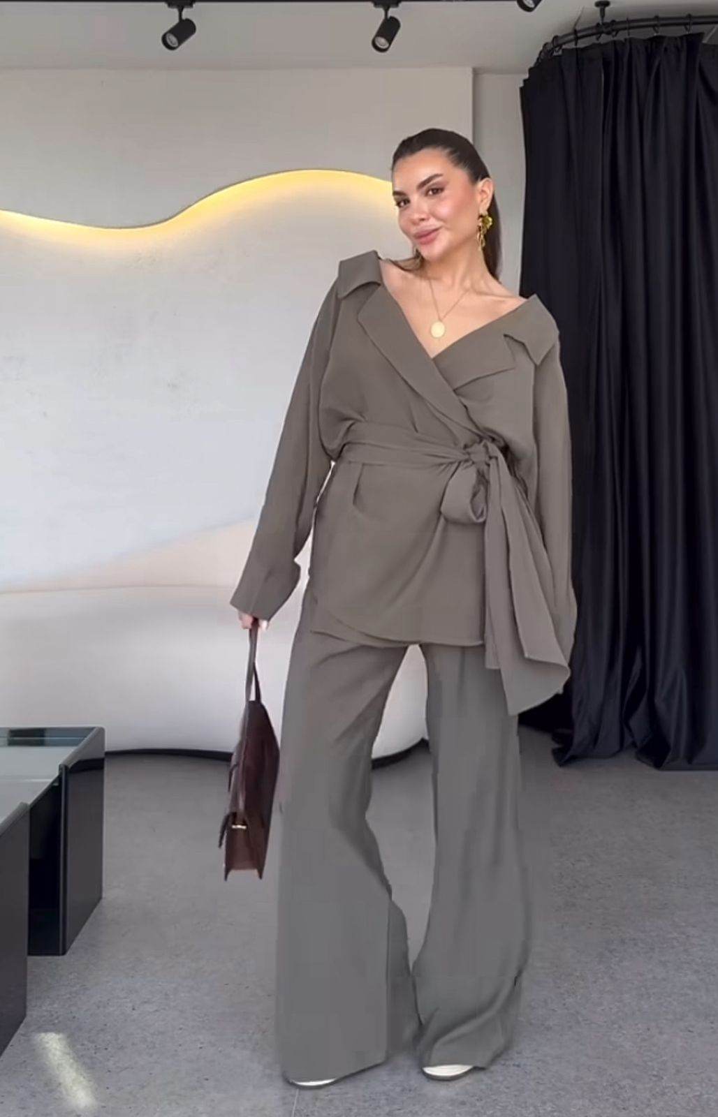 Women’s Wrap-Front Co-Ord Set - oneinmelon