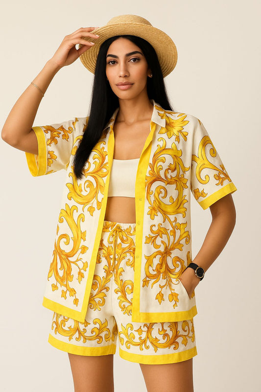Coord set linen fabric
