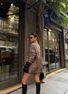 Leopard print suede shirt - oneinmelon