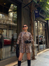 Leopard print suede shirt - oneinmelon