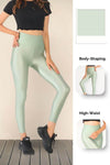 Mint Green Glossy Leggings - oneinmelon