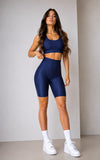 Navy Blue Tank Top + Biker Short Set