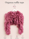 Organza ruffle tops