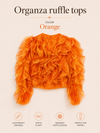 Organza ruffle tops