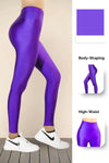 Purple Glossy Leggings - oneinmelon